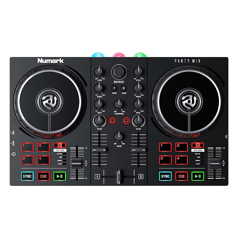 DJ-контроллер Numark Party Mix II со встроенным световым шоу PARTYMIXII dj контроллер numark party mix ii