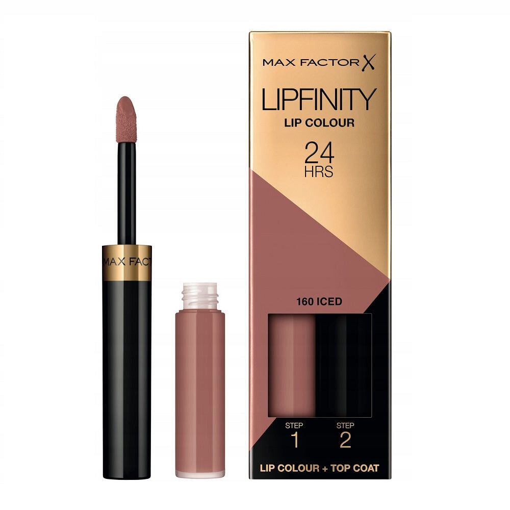 Max Factor Lipfinity Lip Color двухфазная жидкая помада со стойким эффектом  160 Iced – заказать с доставкой из-за рубежа через онлайн-сервис  «CDEK.Shopping»