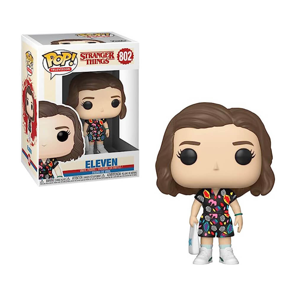 фигурка funko pop television stranger things – eleven in yellow outfit exclusive 9 5 см Фигурка Funko POP! Television: Stranger Things - Eleven in Mall Outfit