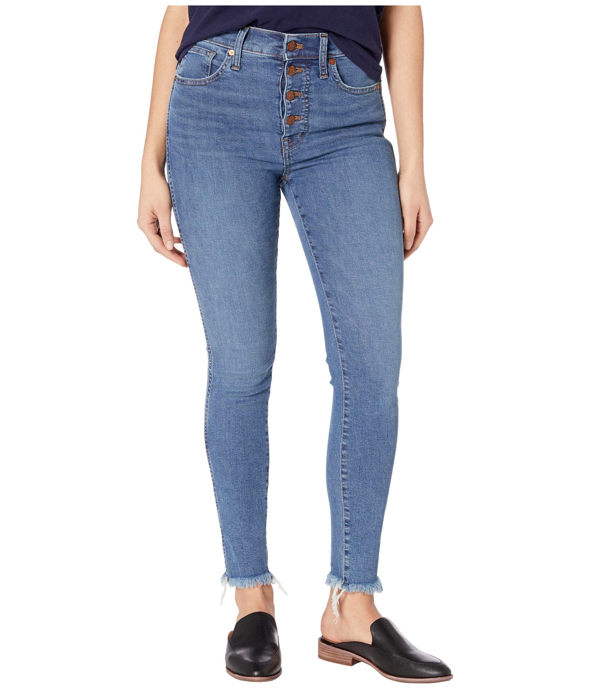 цена Джинсы Madewell, 10 High-Rise Skinny Jeans in Mackey Wash