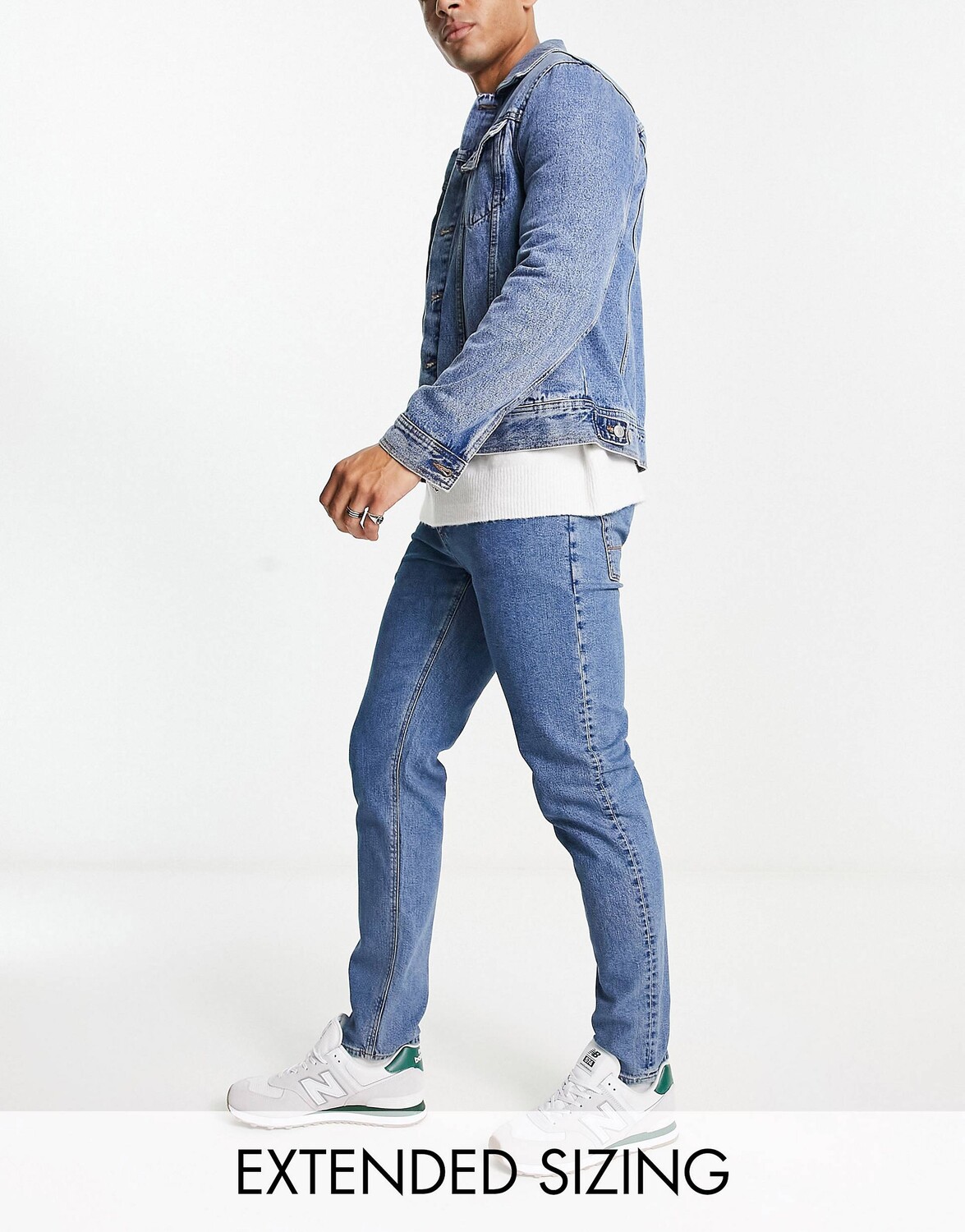 

Синие джинсы скинни ASOS DESIGN