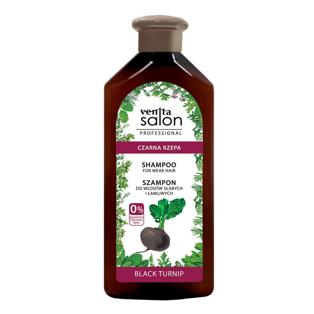 

Venita Salon Professional Shampoo For Week Hair травяной шампунь для ослабленных и ломких волос Черная репа 500мл