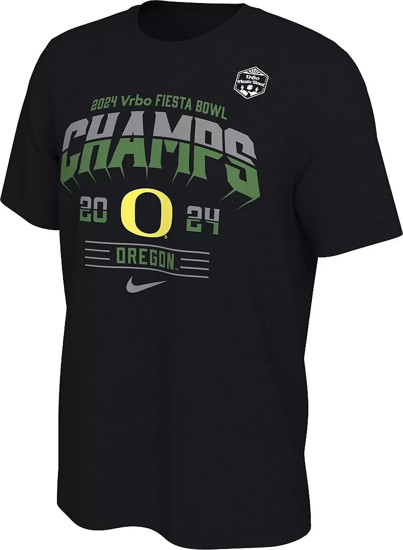 

Футболка Nike для взрослых 2024 Fiesta Bowl Champions Oregon Ducks в раздевалке