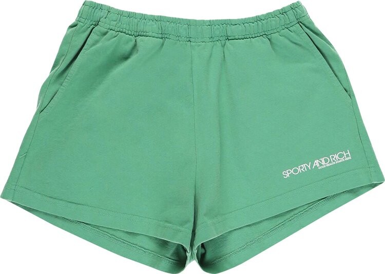 

Шорты Sporty & Rich Disco Shorts 'Kelly/White', зеленый