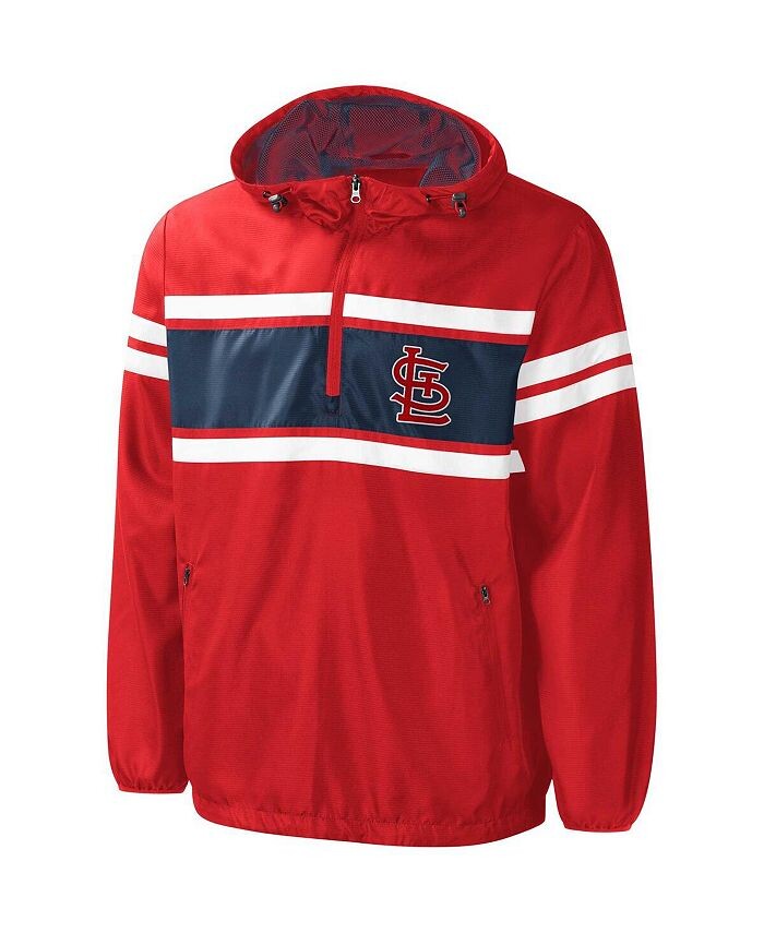 

Мужская красная ветровка с молнией на четверть Game Score St. Louis Cardinals G-III Sports by Carl Banks, красный