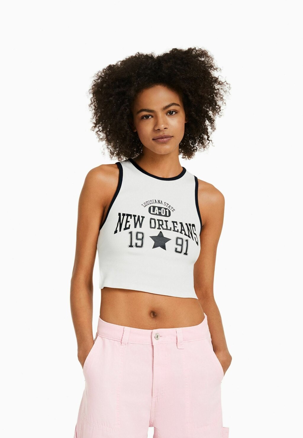 

Топ Bershka, белый