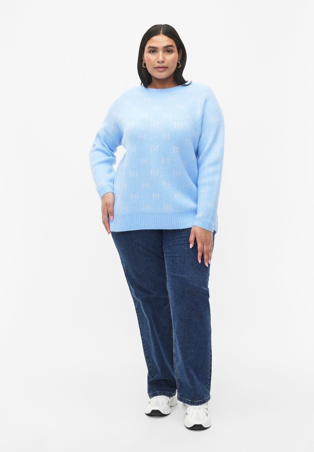 

Джемпер PATTERNED PULLOVER Zizzi, синий