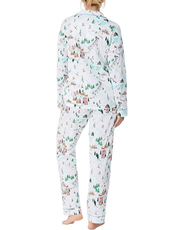 

Пижамный комплект Bedhead PJs Organic Cotton Long Sleeve Classic PJ Set, цвет Ski Village