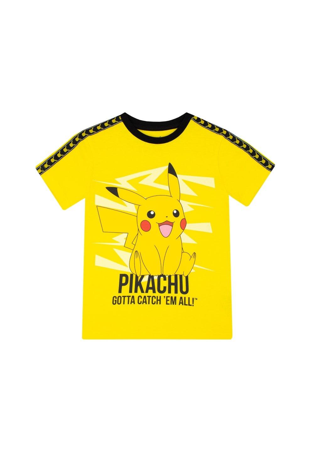 Детская футболка Pokemon, желтый mega construx pokémon джамбо пикачу
