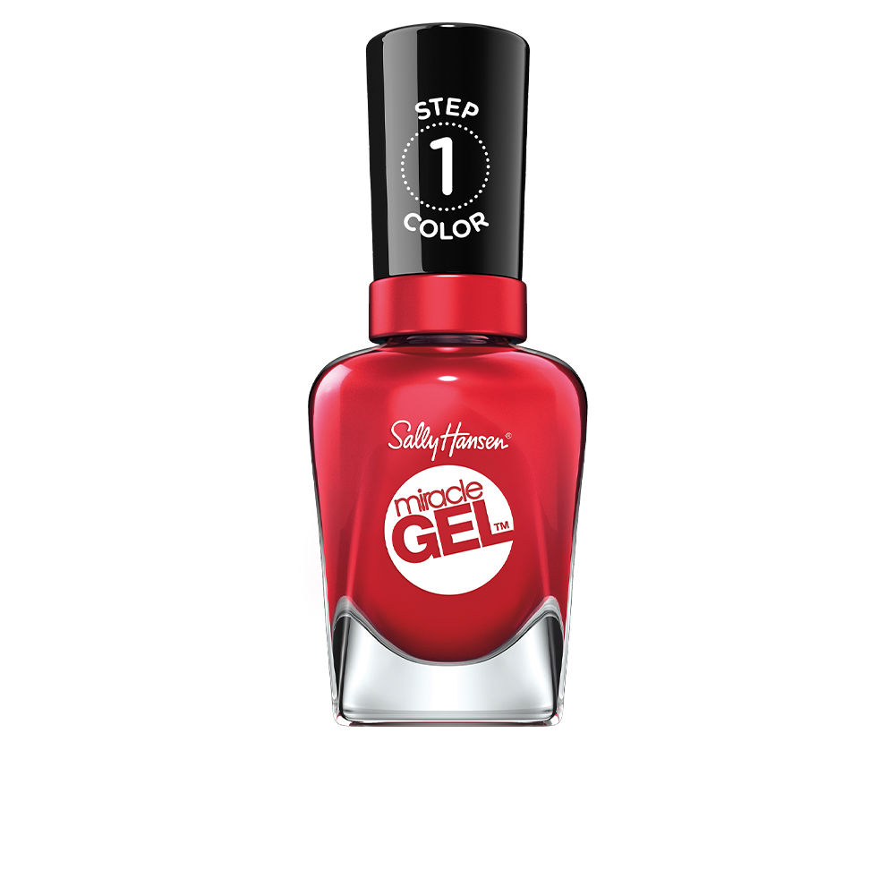 Лак для ногтей Miracle gel #799-greyfitti Sally hansen, 14,7 мл, 444-off with her red!