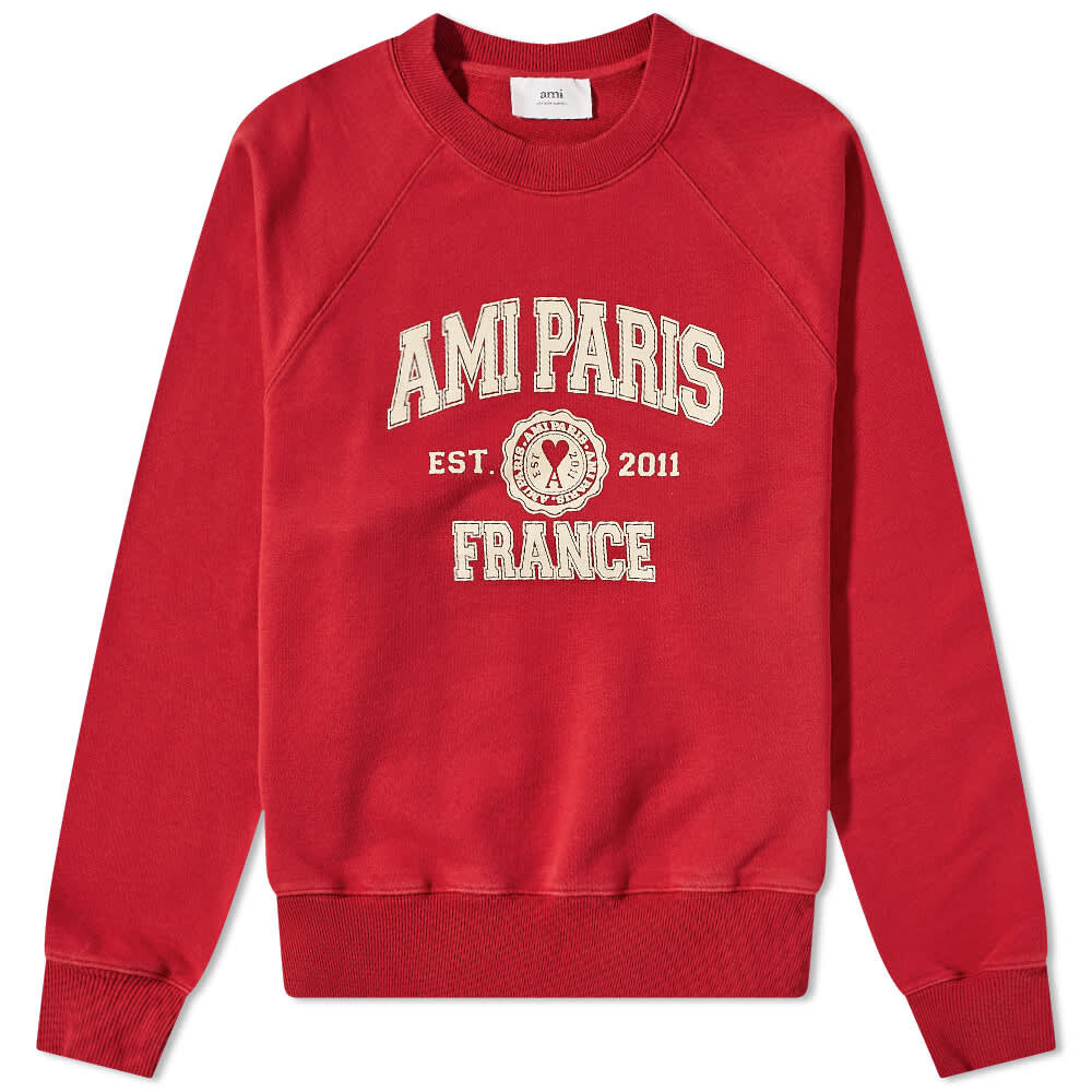 

Толстовка AMI Paris Crew Sweat