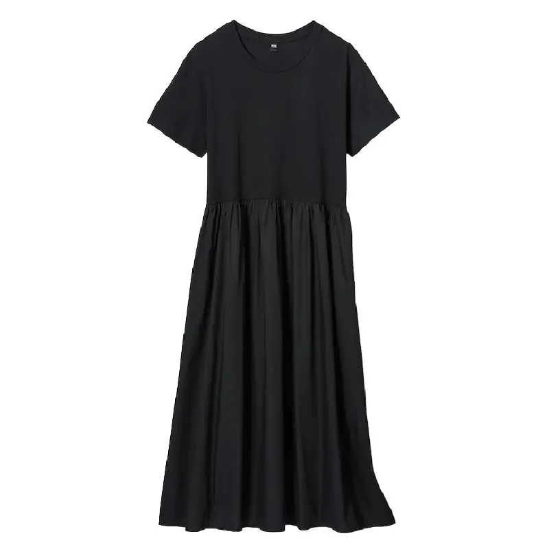 

Платье комбинированное Uniqlo, черный