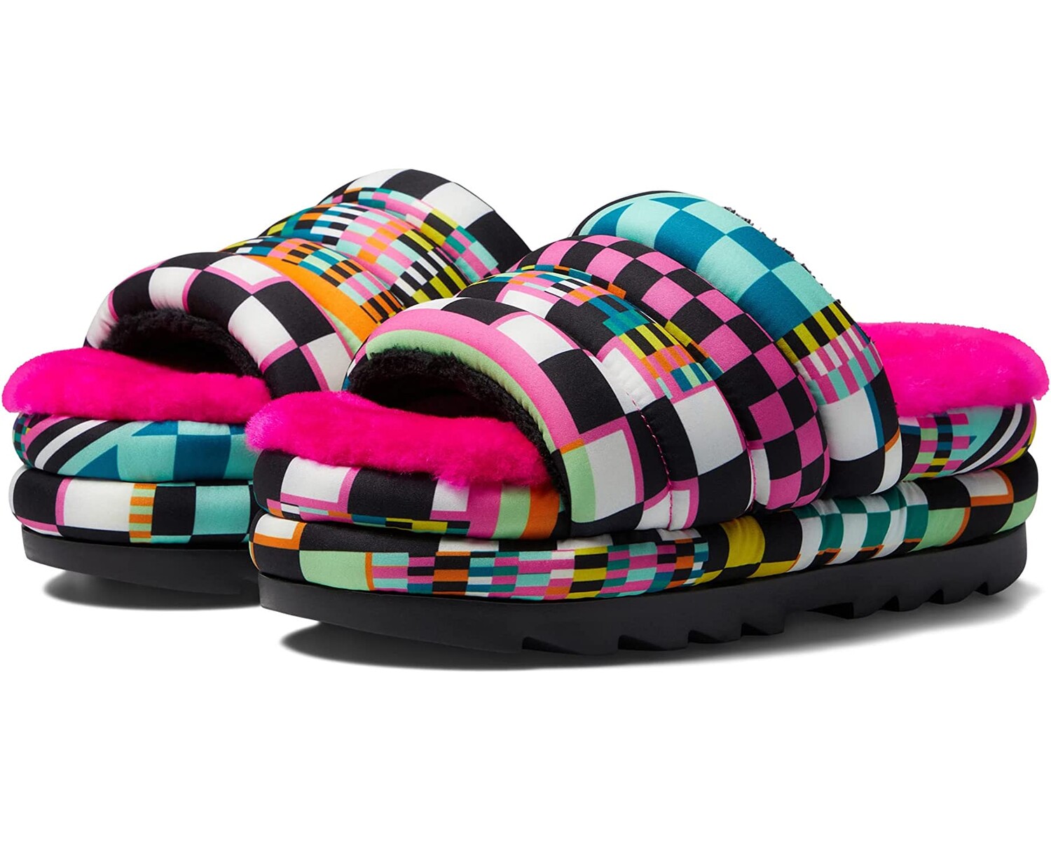 

Тапочки Maxi Checks Slide UGG, черный
