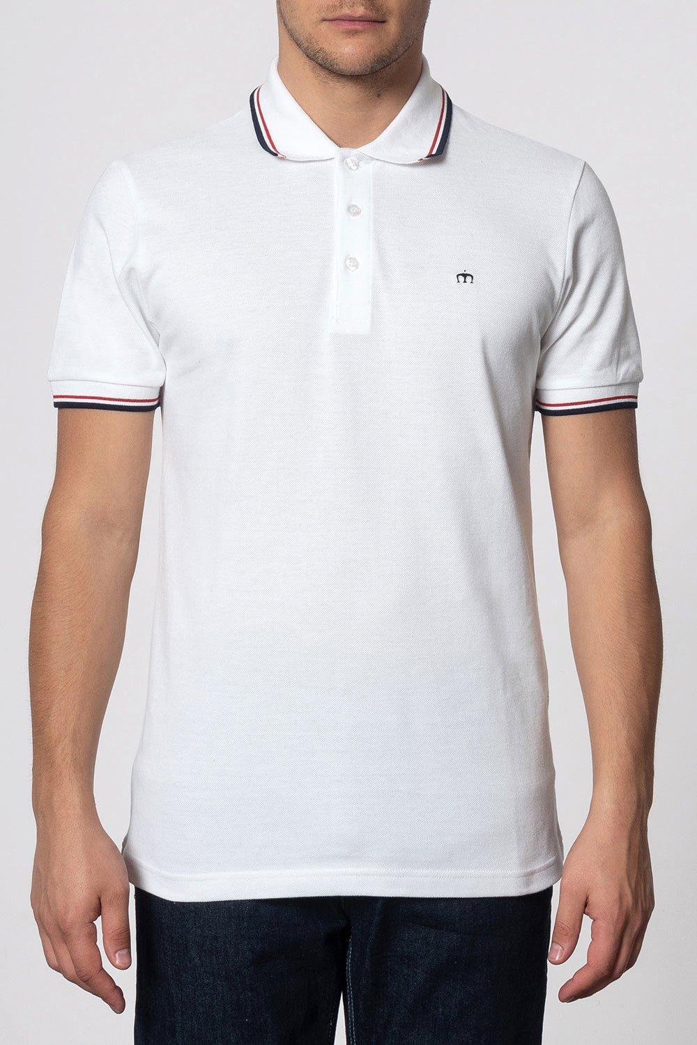 Рубашка-поло «Карточка» Merc London, белый