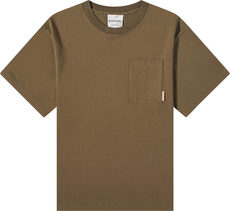 

Футболка Acne Studios Pocket T-Shirt 'Taupe Grey', серый
