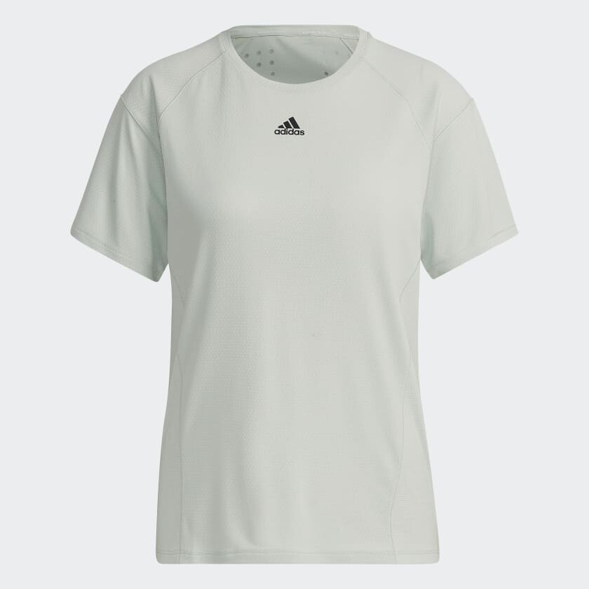 

Футболка adidas HEAT.RDY Training, светло-зеленый/белый