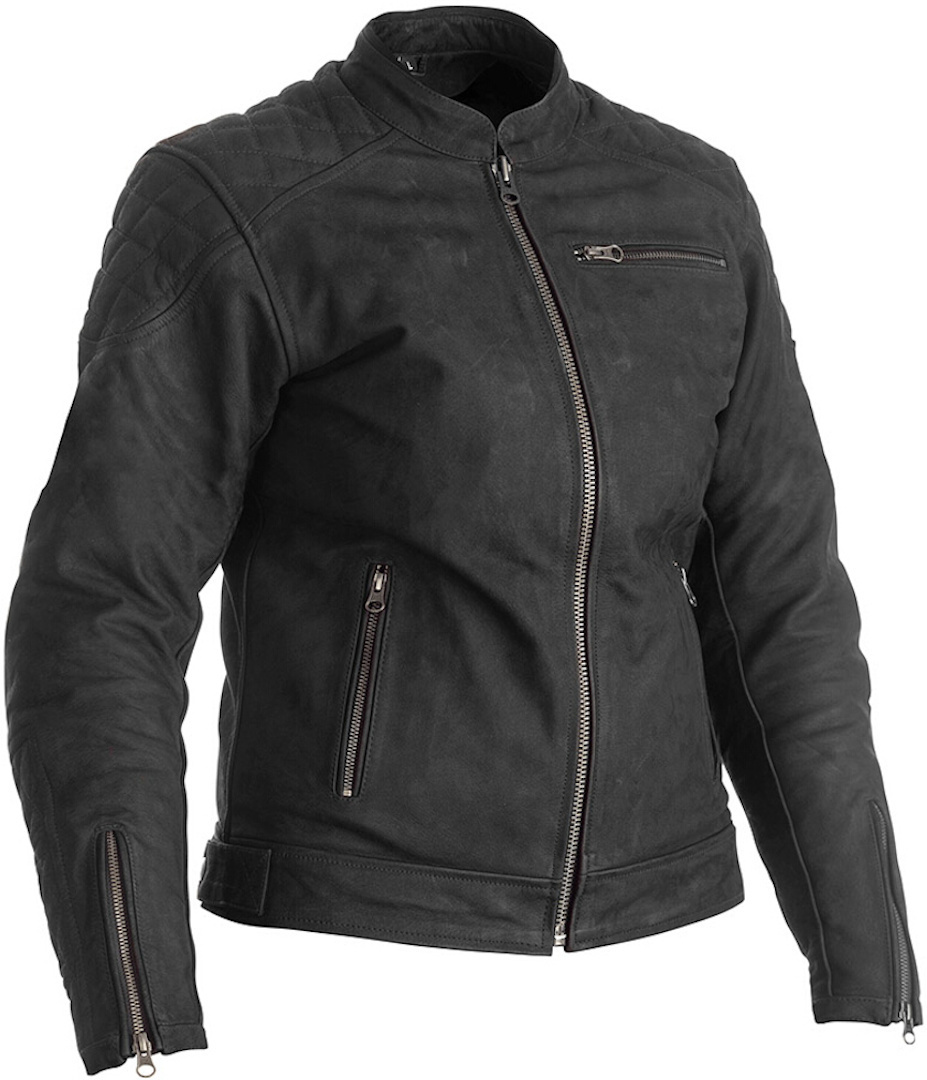 Куртка кожаная мотоциклетная женская RST Ripley Ladies Motorcycle Leather Jacket, черный - фото