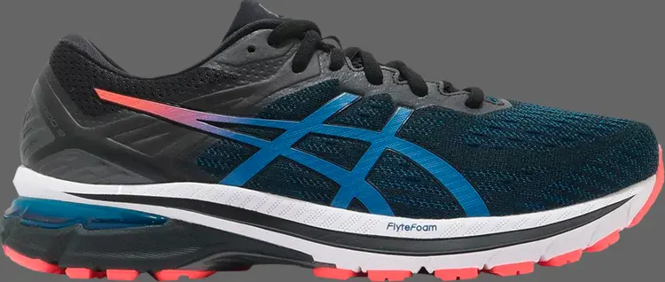 

Кроссовки gt 2000 9 2e wide 'black directoire blue' Asics, черный