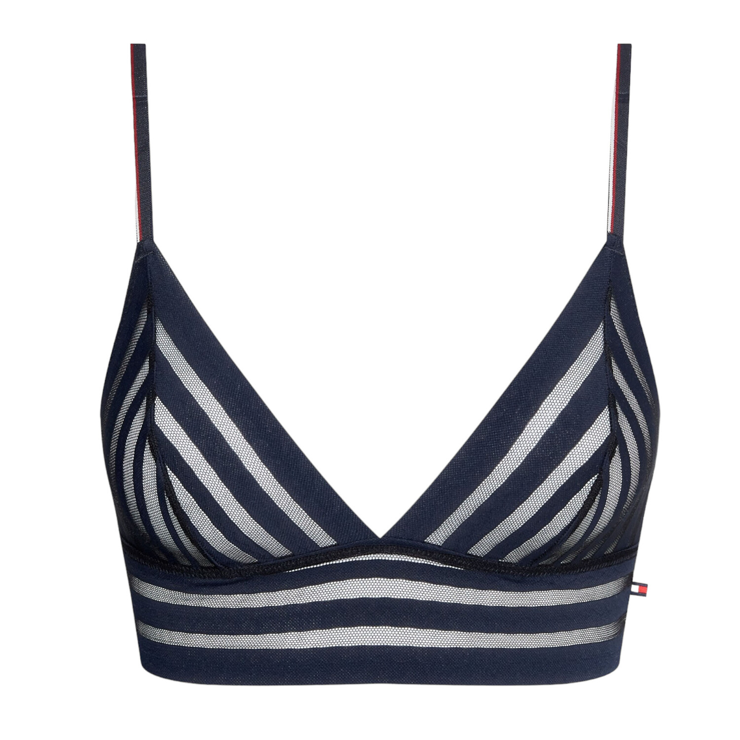 

Бюстгальтер Tommy Hilfiger Dual Stripe Unlined Triangle, синий