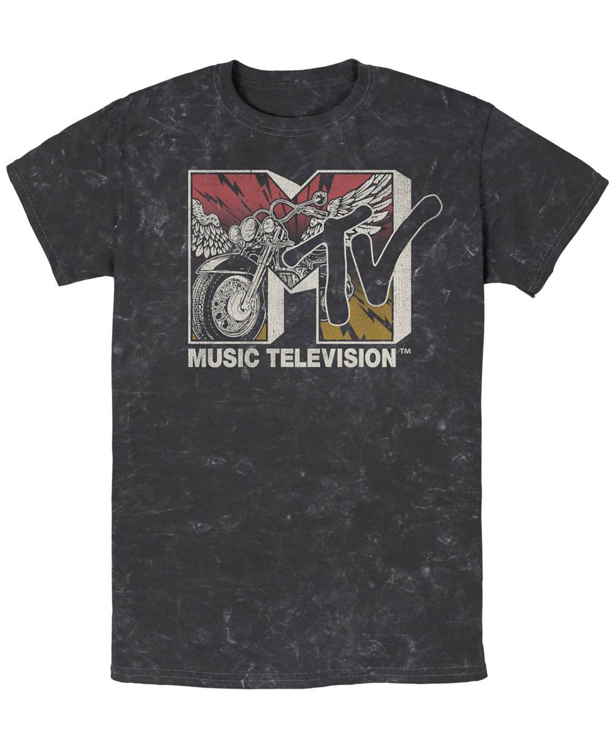 цена Мужская футболка mtv music ride mineral wash с коротким рукавом Fifth Sun, черный