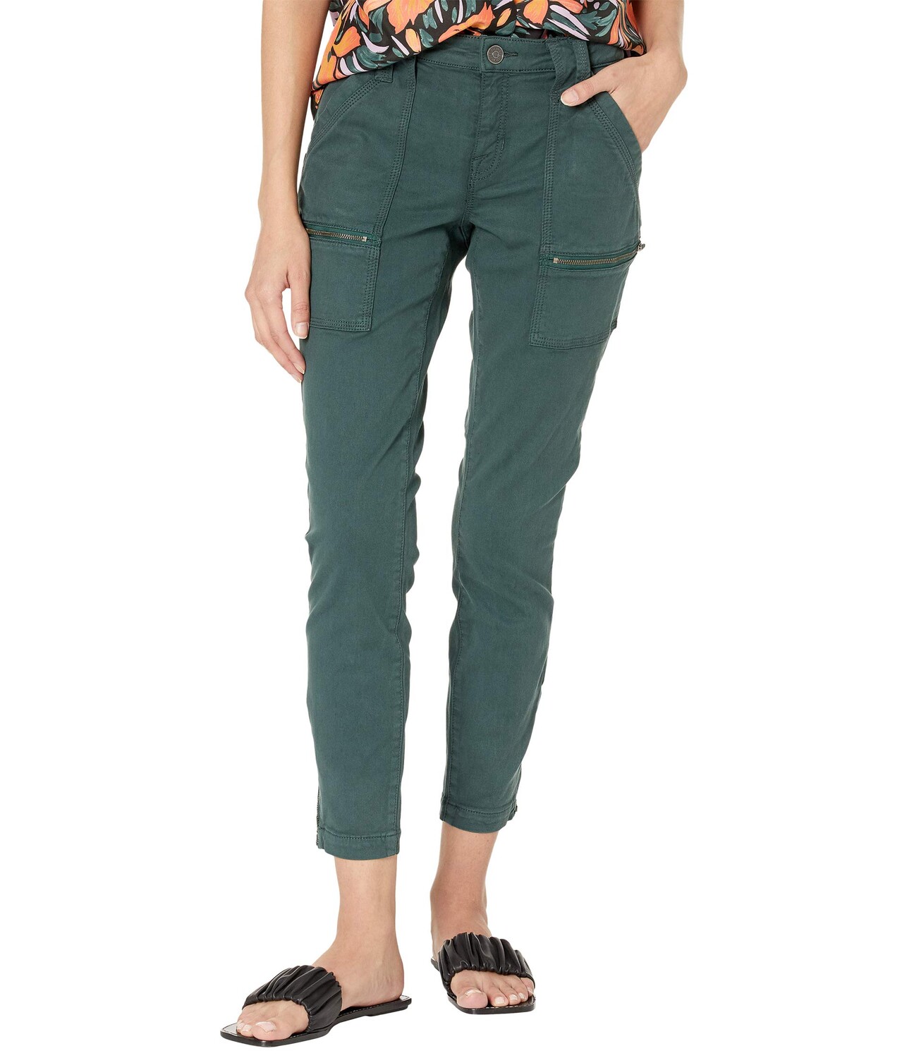 

Брюки с низкой посадкой Joie, Park Skinny, Серый