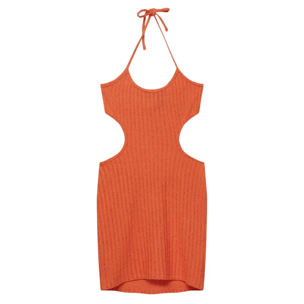 

Платье Pull&Bear With Halter Neckline And Cutouts, оранжевый