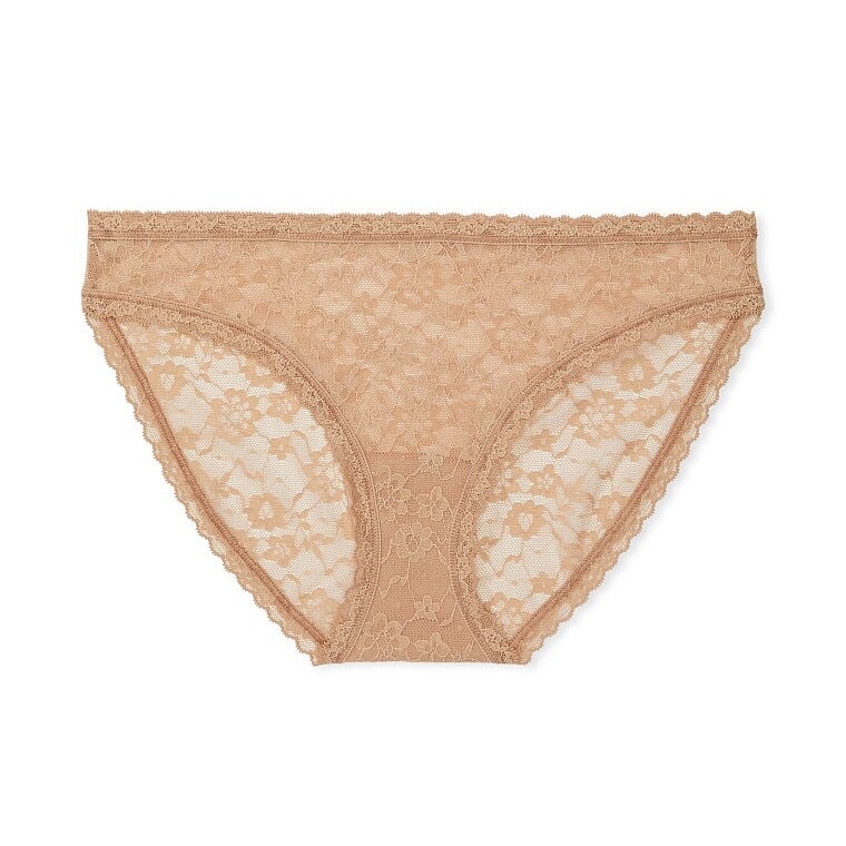 

Трусы Victoria's Secret The Lacie Posey Lace Bikini, бежевый
