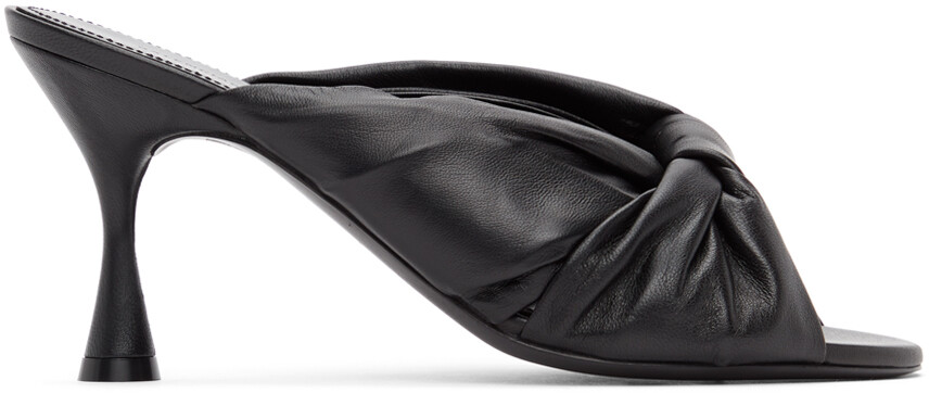 

Черные мюли с драпировкой 80 мм Balenciaga