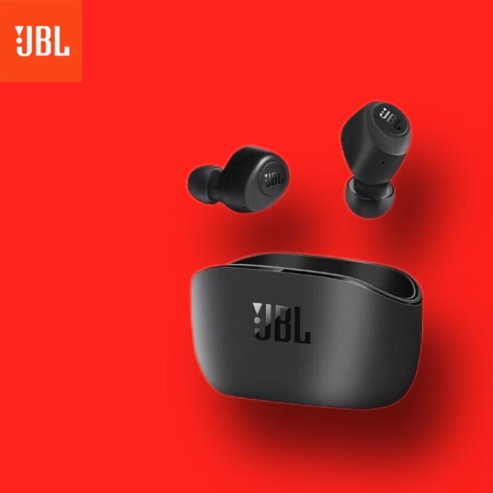 

Bluetooth-гарнитура JBL W100 TWS с шумоподавлением, черный