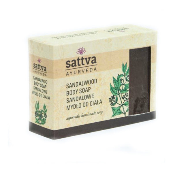 Sattva Мыло для тела Индийское глицериновое мыло Сандаловое дерево 125г мыло для тела sattva 125 гр