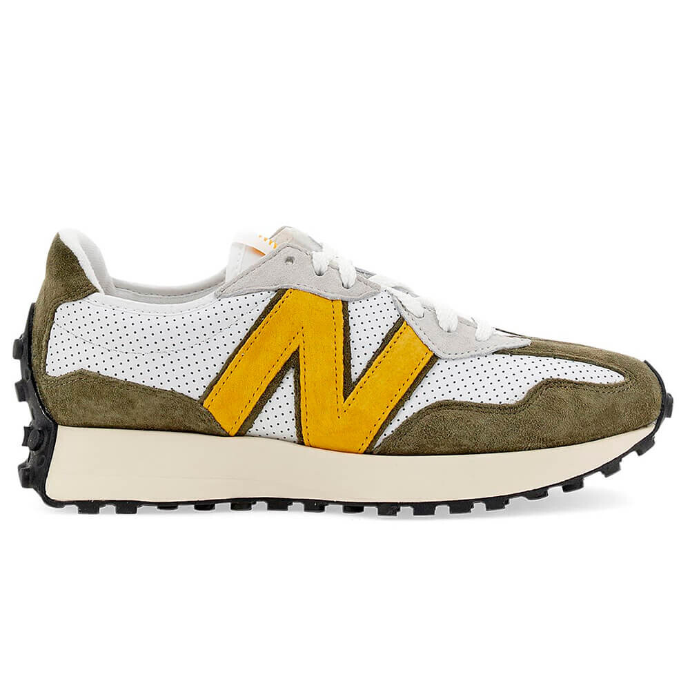 

Кроссовки New Balance 327, белый/зеленый/желтый