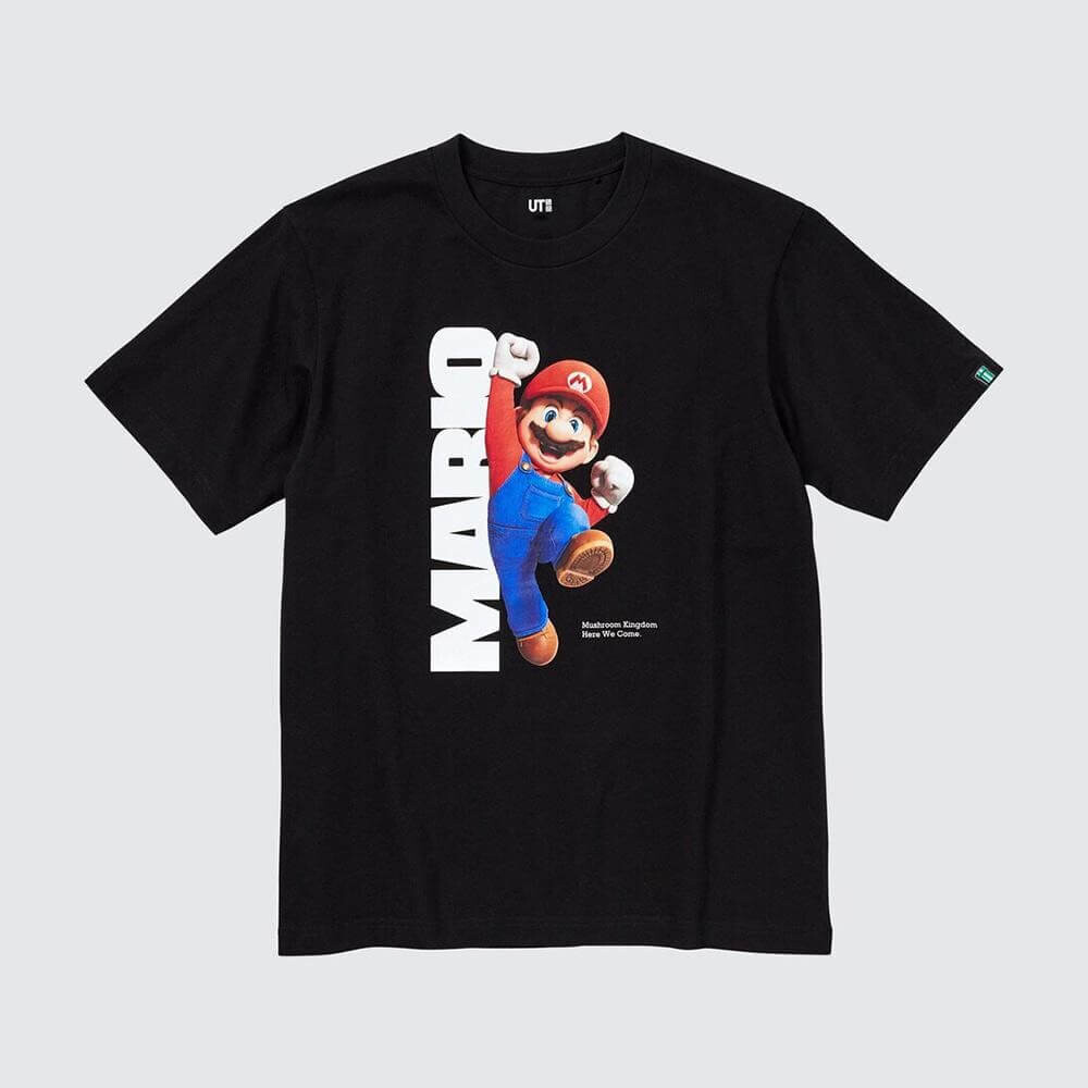 

Футболка с принтом Uniqlo Mario Movie Unisex, черный (Размер L)