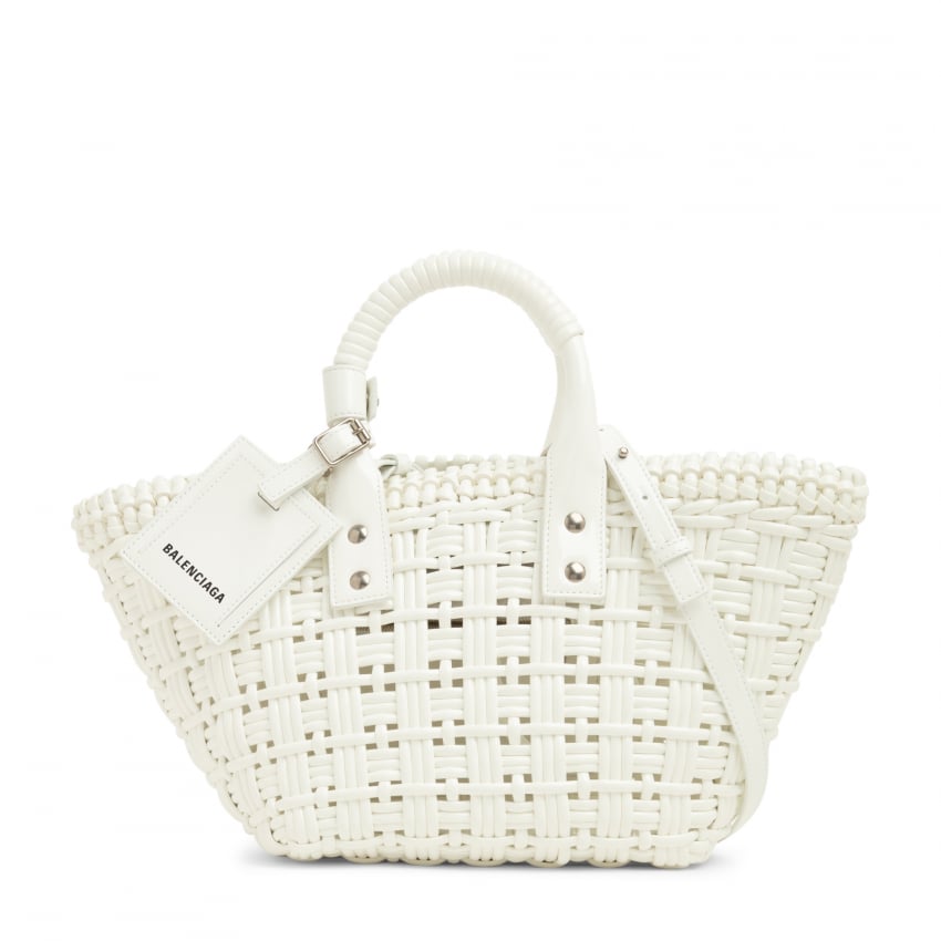 

Сумка-тоут BALENCIAGA Bistro Basket XS bag, белый