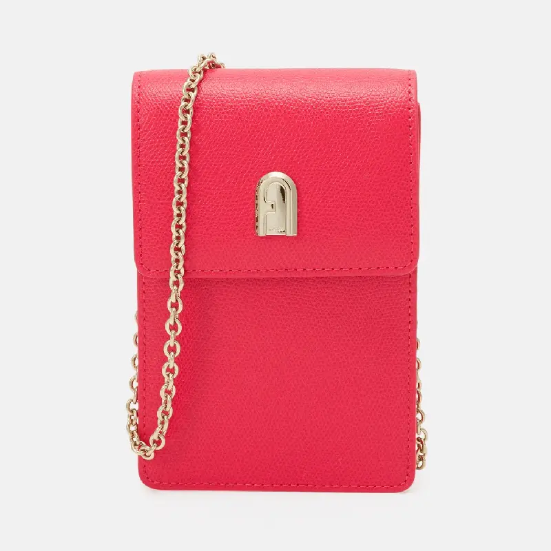 

Сумка Furla Mini Vertical Crossbody, фуксия