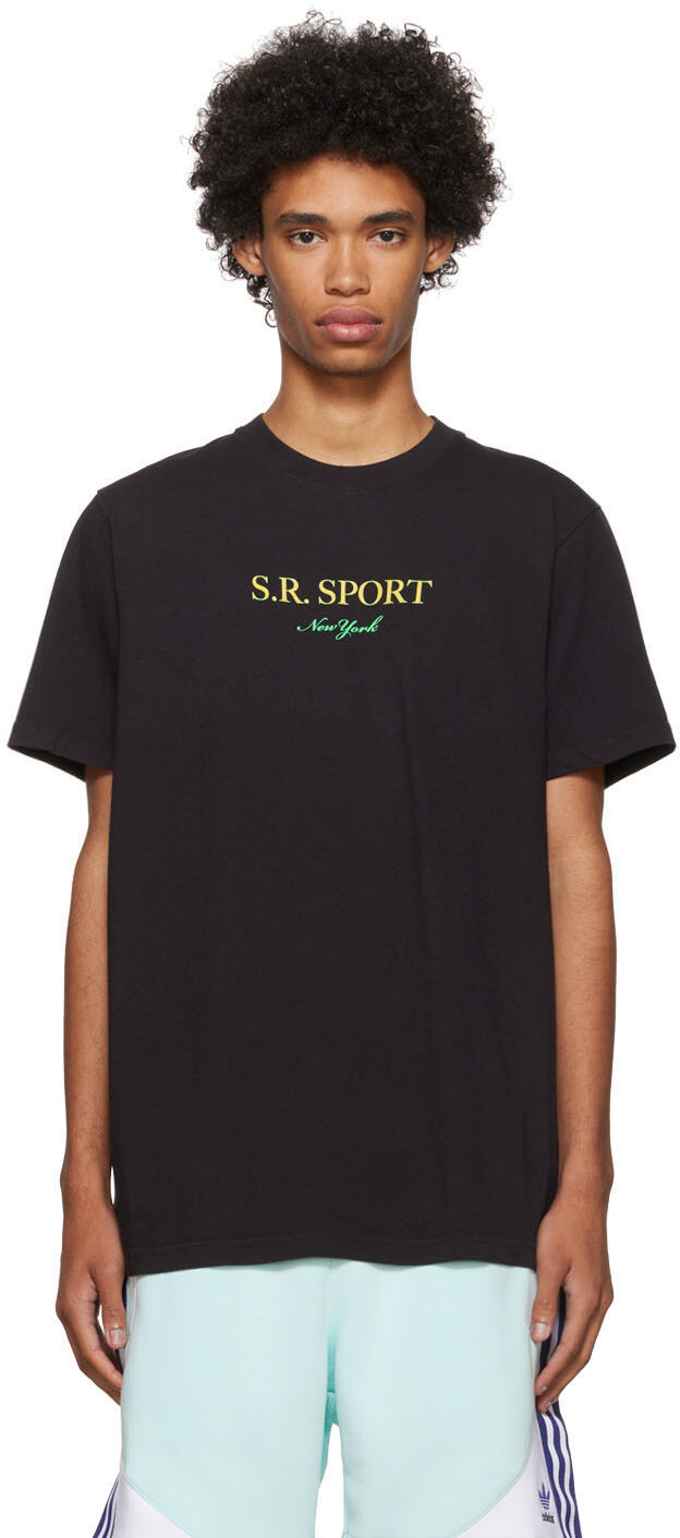 

Черная футболка Уимблдона Sporty & Rich