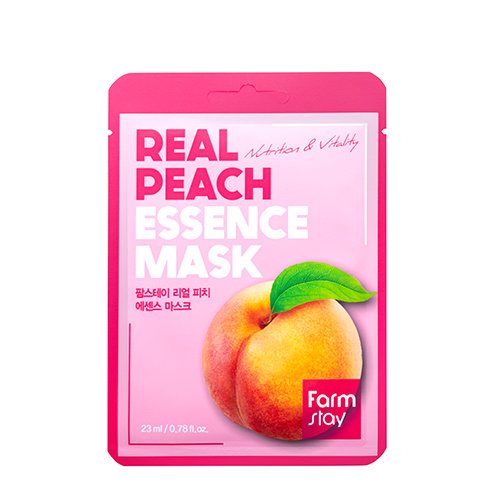 Питательная тканевая маска с экстрактом персика 23мл Farmstay Real Peach Essence Mask цена и фото