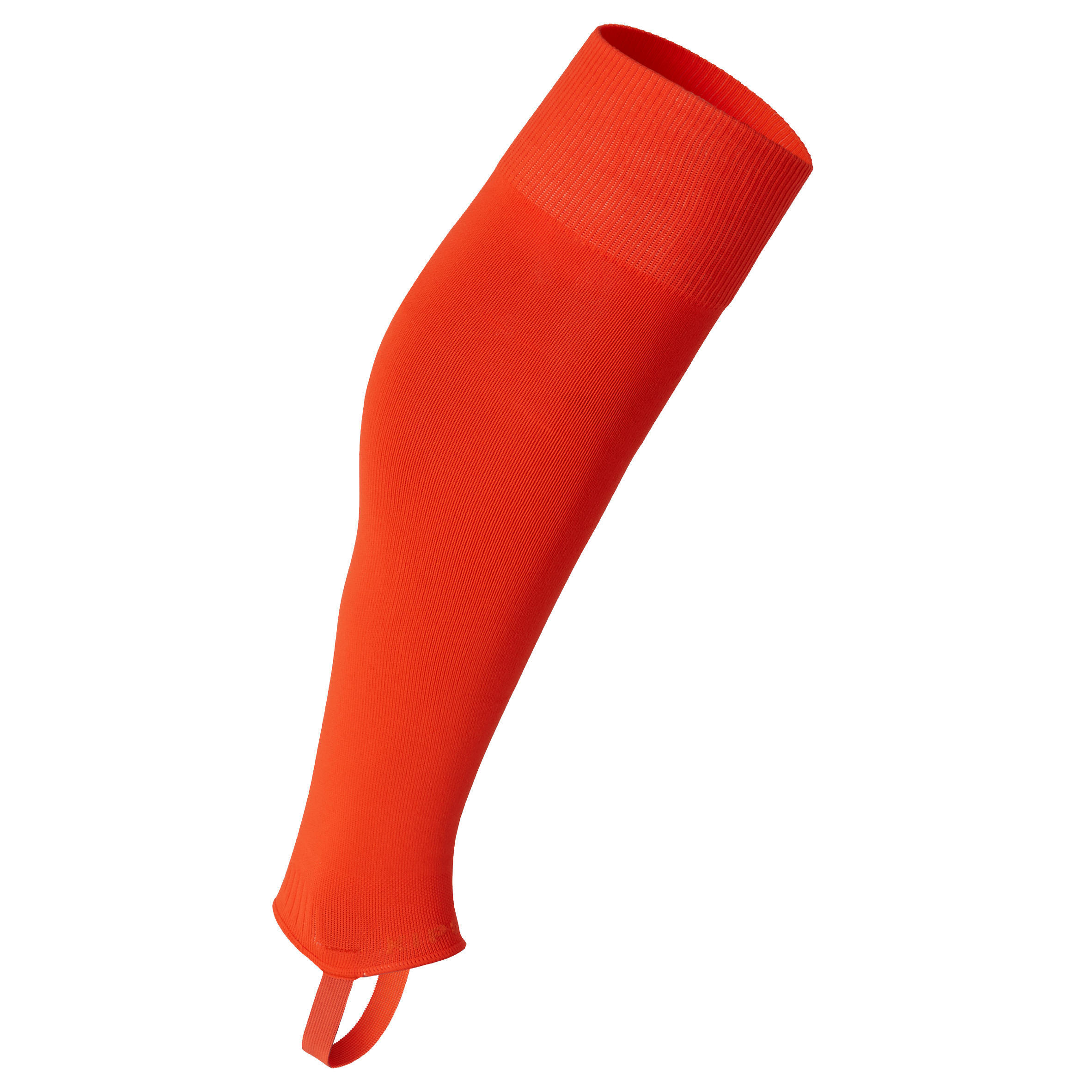 цена Гетры футбольные с бриджем F500 взрослые оранжево-красные KIPSTA, кроваво-оранжевый/красный тюльпан