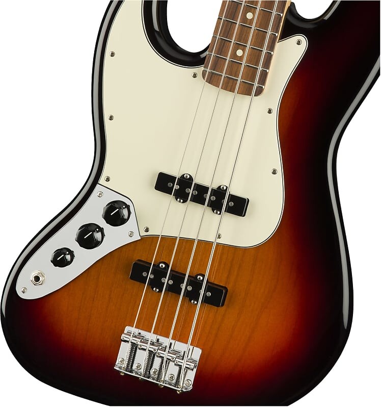 

Fender Player Jazz Bass для левшей, накладка на гриф Pau Ferro, 3 цвета Sunburst Player Jazz Bass Left-Handed