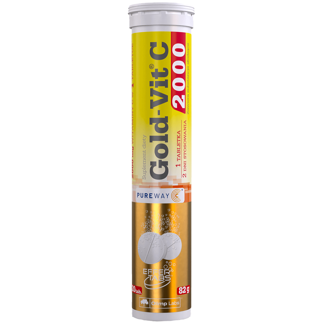 Olimp Gold-Vit C 200 шипучие таблетки со вкусом лимона, 20 таб./1 уп.