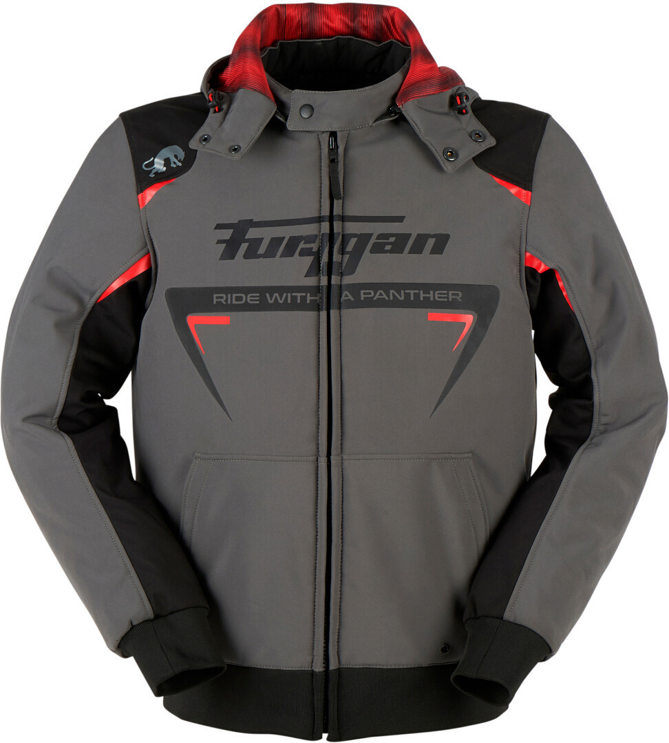 Куртка текстильная Furygan Sektor Roadster мотоциклетная, темно - серый/черный/красный цена и фото