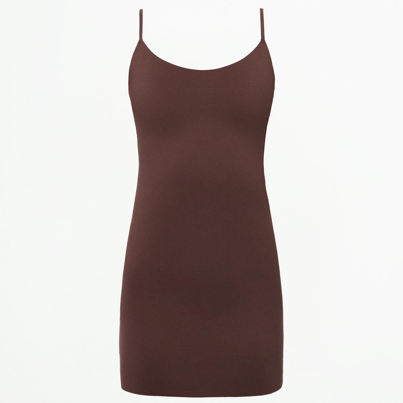 цена Платье Zara Short Shapewear Slip, коричневый