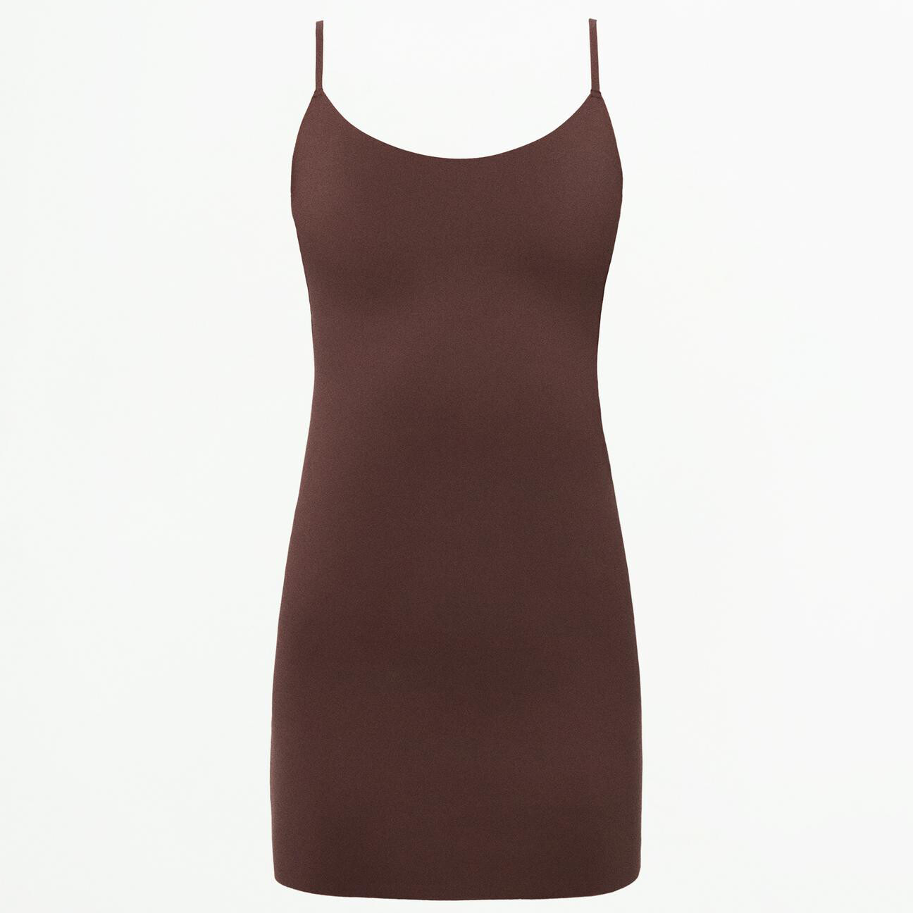 цена Платье Zara Short Shapewear Slip, коричневый