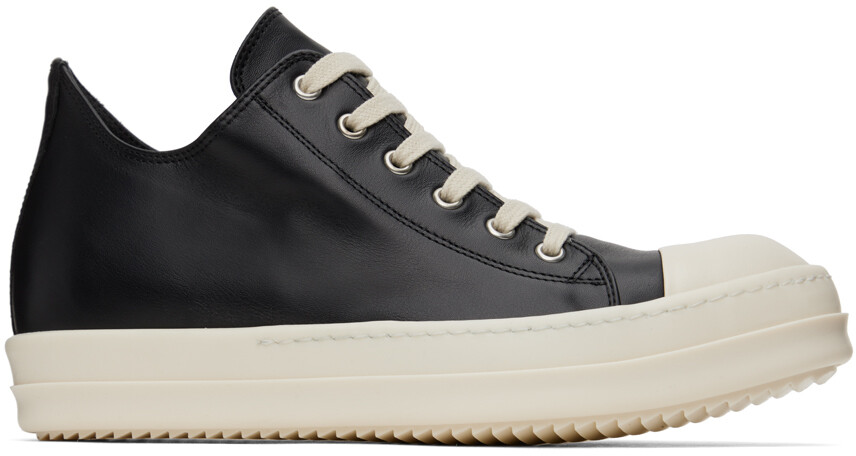 

Черные кожаные низкие кеды Rick Owens