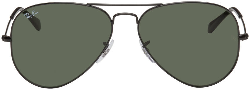 

Черные классические солнцезащитные очки-авиаторы Ray-Ban