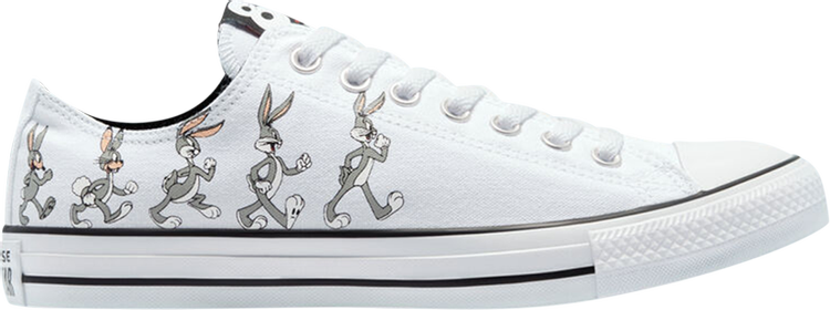 Кроссовки Converse Looney Tunes x Chuck Taylor All Star Low 80th Anniversary - Bugs Bunny, белый кроссовки converse looney tunes x chuck taylor all star low 80th anniversary bugs bunny белый