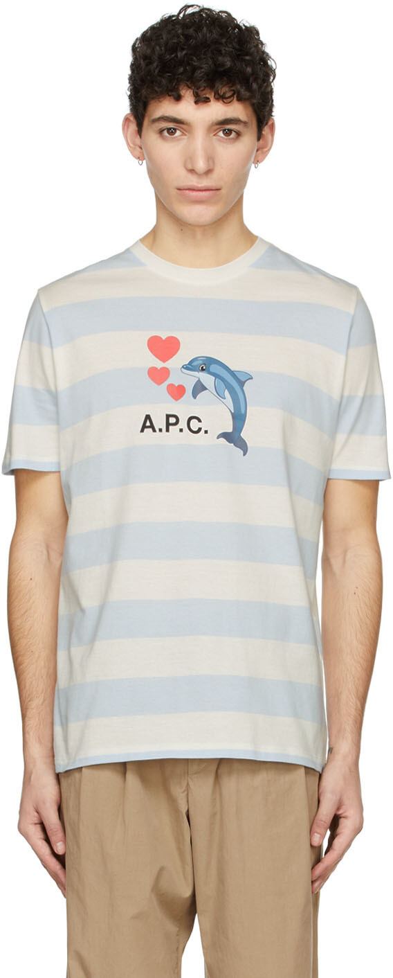 

Синяя футболка Саймона A.P.C.