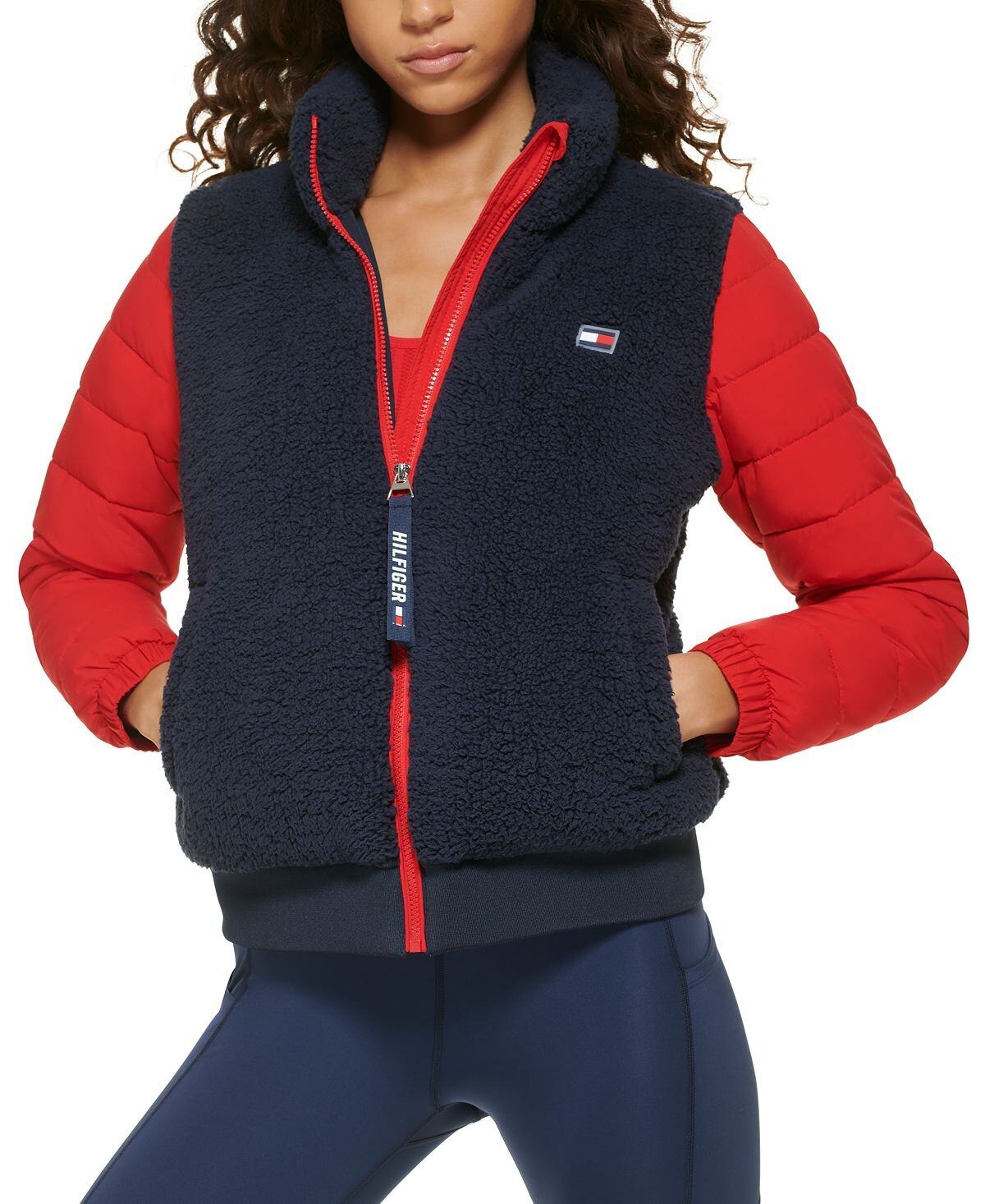 

Женский активный укороченный жилет с молнией во всю длину Tommy Hilfiger, мульти