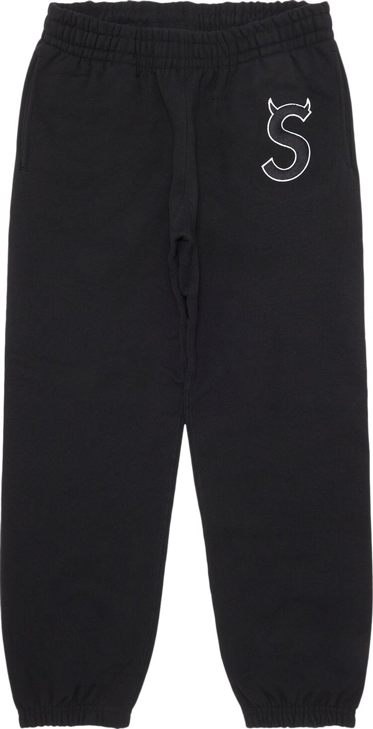 

Спортивные брюки Supreme S Logo Sweatpant 'Black', черный