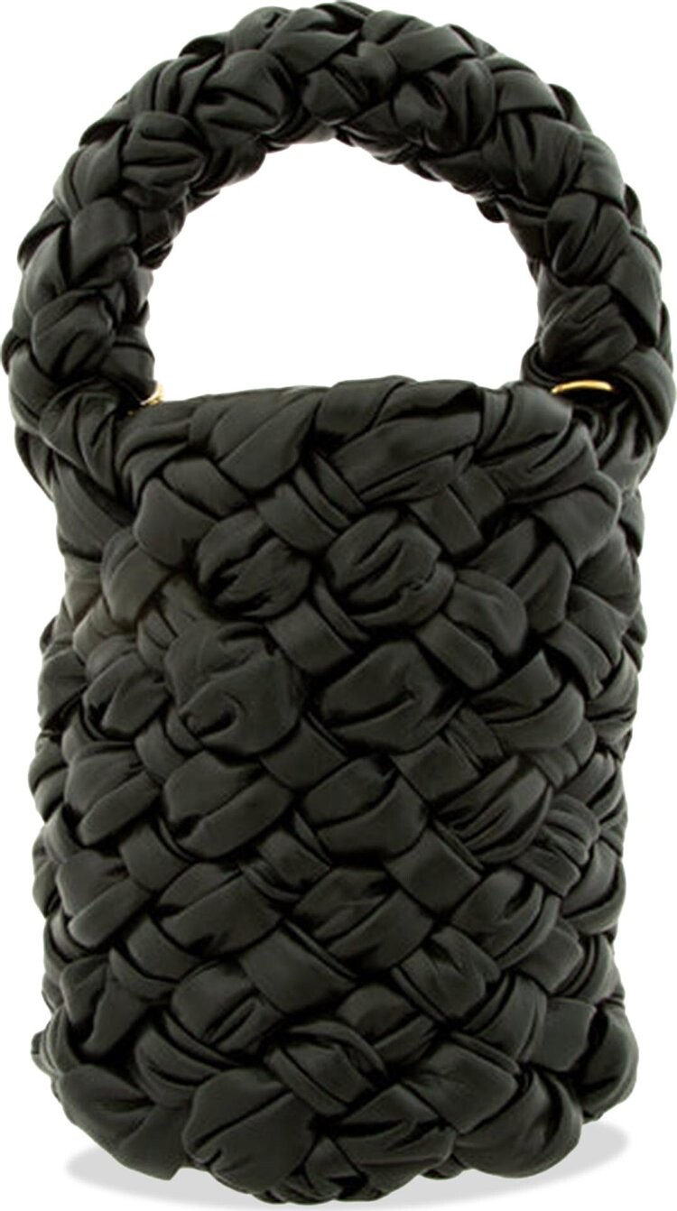 

Сумка Bottega Veneta Mini Kalimero Bucket Bag Dark Green/Brass, зеленый