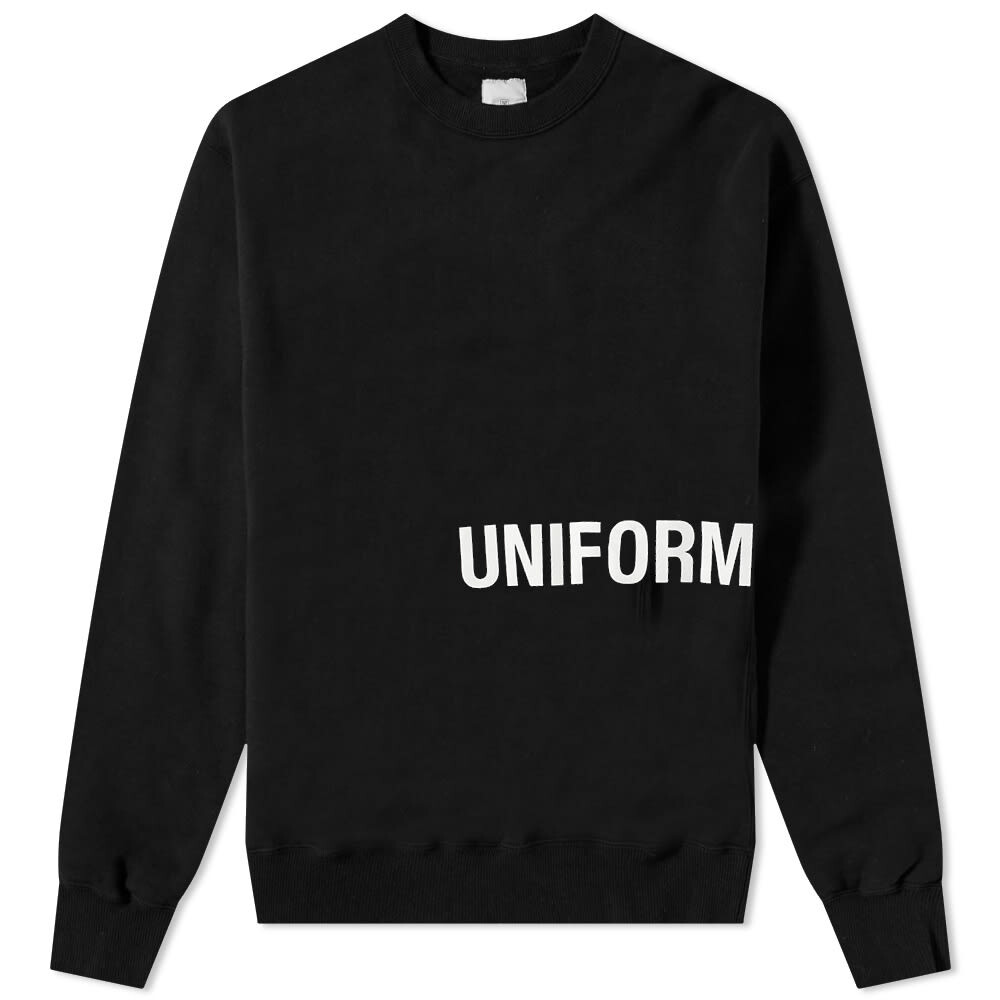 

Толстовка Uniform Experiment Logo Crew Sweat, Черный
